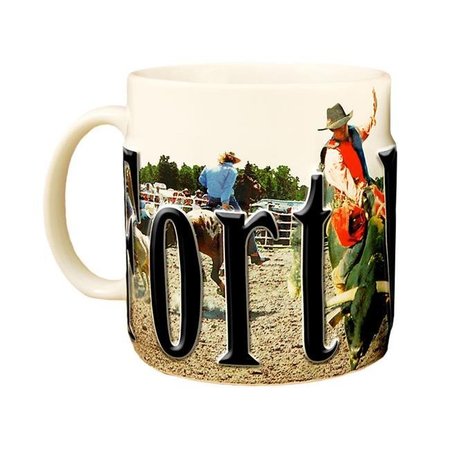 AMERICAWARE Americaware SMFTW01 Fort Worth 18 oz Full Color Relief Mug SMFTW01